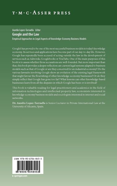 Produktbild: Google and the Law