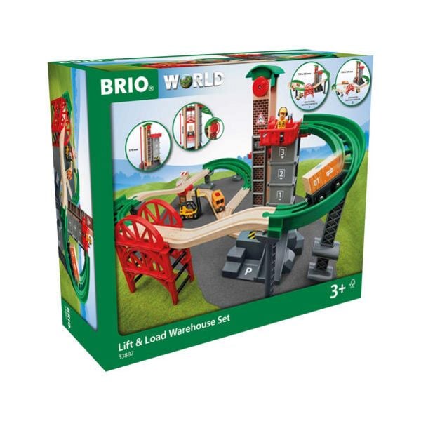 BRIO World - Gro&szlig;es Lagerhaus-Set mit Aufzug