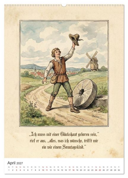 Produktbild: Der M&auml;rchenhafte Kalender (hochwertiger Premium Wandkalender 2027 DIN A2 hoch), Kunstdruck in Hochglanz