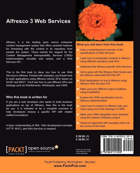 Produktbild: Alfresco 3 Web Services