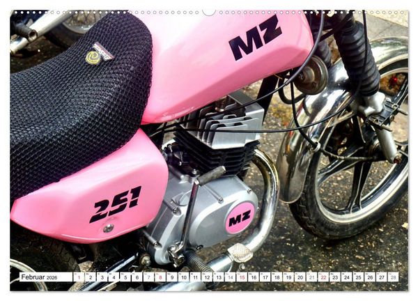 Produktbild: MZ ETZ 251 - Letztes Motorrad der DDR (hochwertiger Premium Wandkalender 2026 DIN A2 quer), Kunstdruck in Hochglanz