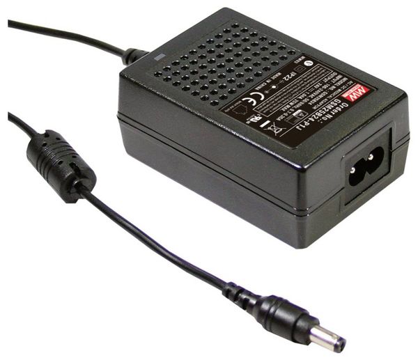 Produktbild: MEAN WELL GSM25B24-P1J Tischnetzteil, Festspannung 24V 1.04A 25W