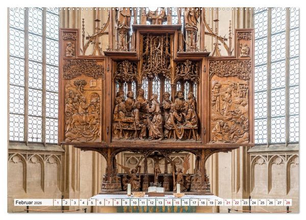 Produktbild: Franken - Bamberg, Bayreuth, Coburg, N&uuml;rnberg, Rothenburg, W&uuml;rzburg (Wandkalender 2026 DIN A2 quer), CALVENDO Monatskalender
