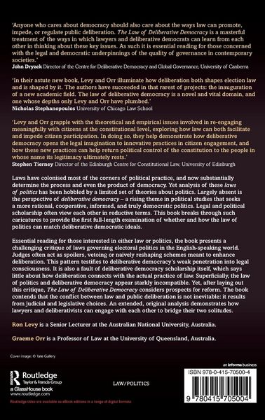 Produktbild: The Law of Deliberative Democracy