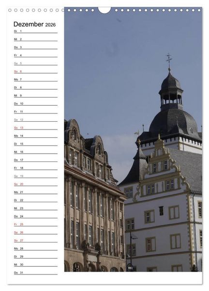 Produktbild: Streifz&uuml;ge durch Paderborn (Wandkalender 2026 DIN A3 hoch), CALVENDO Monatskalender