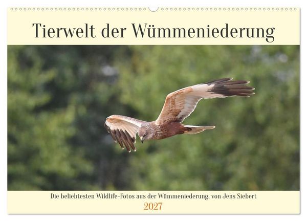 Produktbild: Tierwelt der W&uuml;mmeniederung (Wandkalender 2027 DIN A2 quer), CALVENDO Monatskalender
