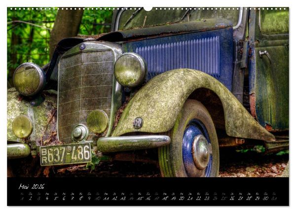 Produktbild: Oldtimer - verlassen verrostet vergessen (hochwertiger Premium Wandkalender 2026 DIN A2 quer), Kunstdruck in Hochglanz