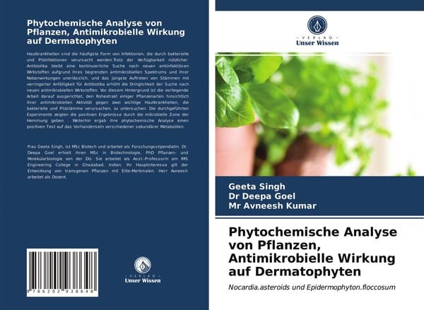 Produktbild: Phytochemische Analyse von Pflanzen, Antimikrobielle Wirkung auf Dermatophyten
