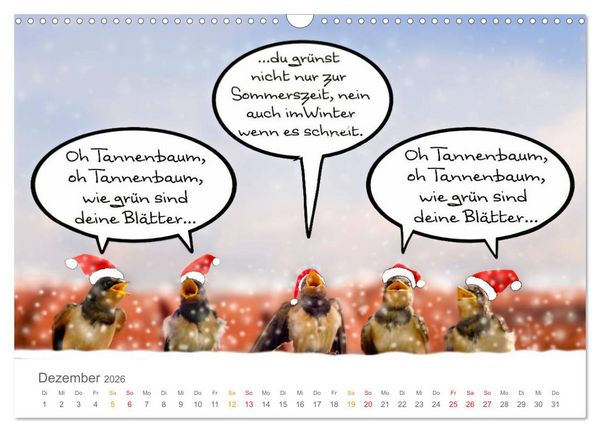 Produktbild: Wenn Schwalben reden (Wandkalender 2026 DIN A3 quer), CALVENDO Monatskalender