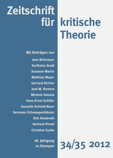 Produktbild: Zeitschrift f&uuml;r kritische Theorie / Zeitschrift f&uuml;r kritische Theorie, Heft 34/35