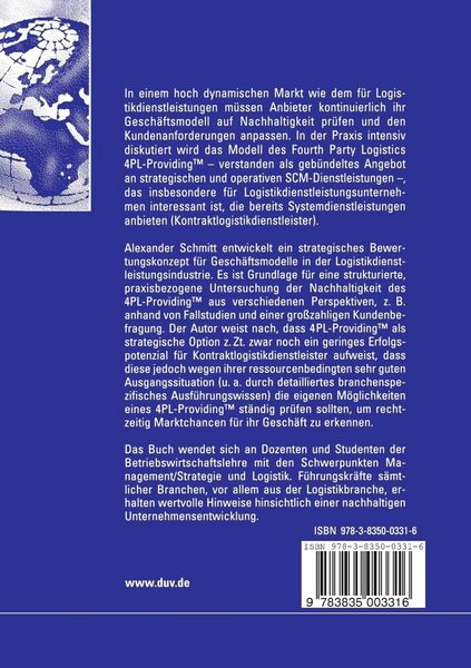 Produktbild: 4PL-ProvidingTM als strategische Option f&uuml;r Kontraktlogistikdienstleister