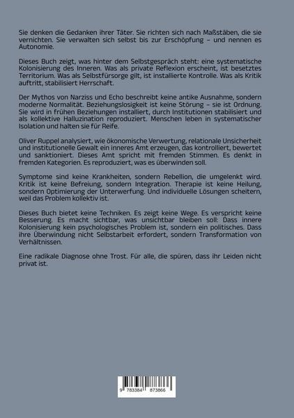 Produktbild: Die narzisstische Kolonie