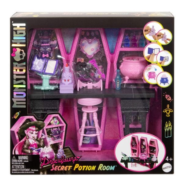 Produktbild: Monster High Draculaura Geheimniss Zaubertr&auml;nke Zimmer Spielset