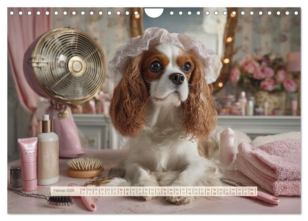Produktbild: Cavalier King Charles Spaniel. Die lustigsten Cavalier Momente des Jahres. (Wandkalender 2026 DIN A4 quer), CALVENDO Monatskalender
