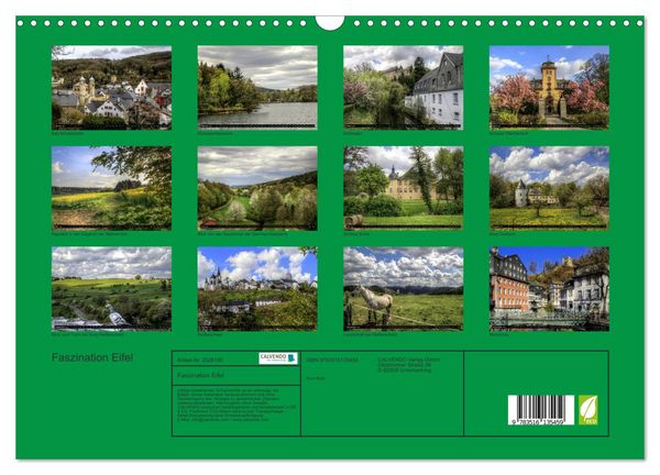 Produktbild: Faszination Eifel (Wandkalender 2026 DIN A3 quer), CALVENDO Monatskalender