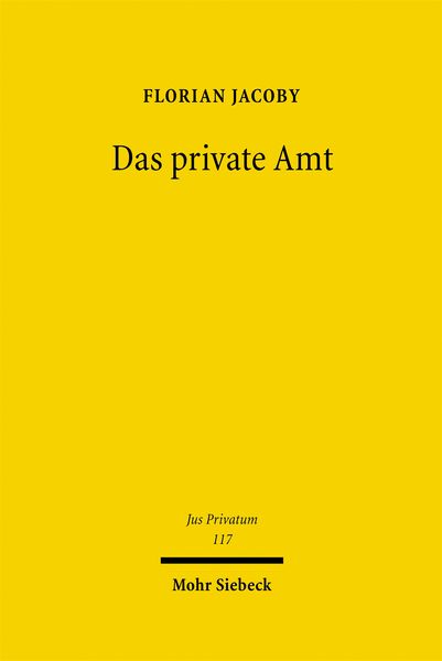 Produktbild: Das private Amt