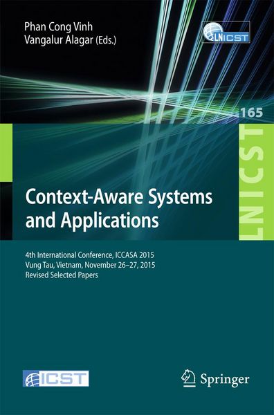 Produktbild: Context-Aware Systems and Applications