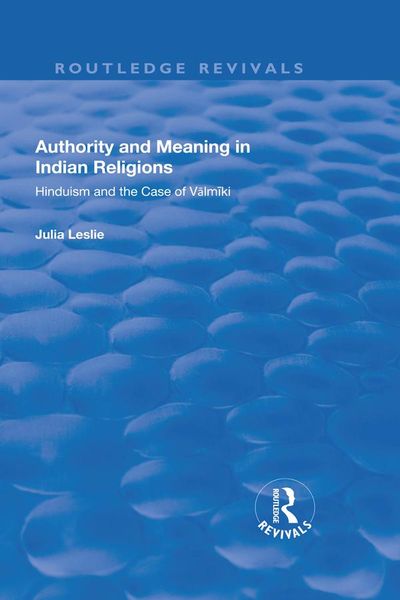 Produktbild: Authority and Meaning in Indian Religions