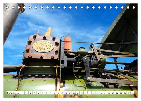 Produktbild: Kraft durch Dampf! Die Liebe zu Dampfmaschinen (Tischkalender 2026 DIN A5 quer), CALVENDO Monatskalender