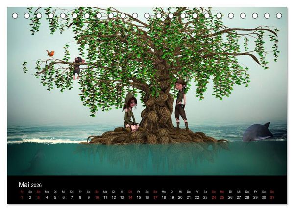 Produktbild: M&auml;rchenhaftes f&uuml;r Kinder (Tischkalender 2026 DIN A5 quer), CALVENDO Monatskalender