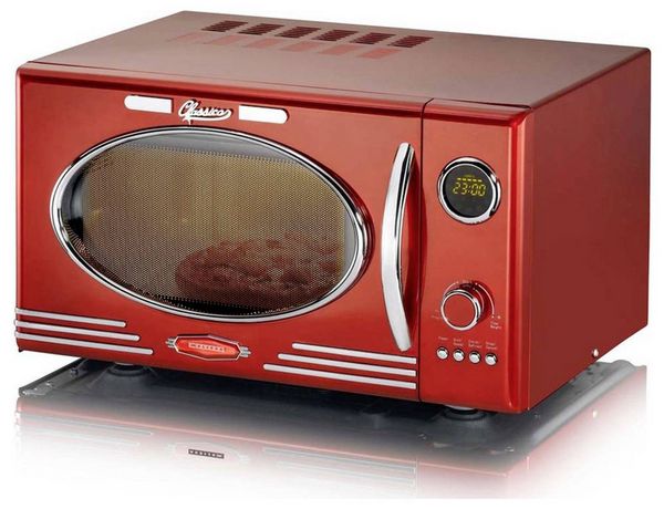 Produktbild: Melissa 16330129 Mikrowelle Chrom, Rot