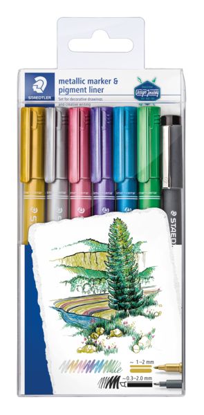 Produktbild: STAEDTLER Lackmarker Metallic 6er Set
