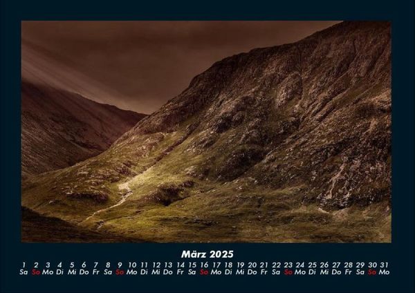 Produktbild: Landschaftskalender 2025 Fotokalender DIN A4
