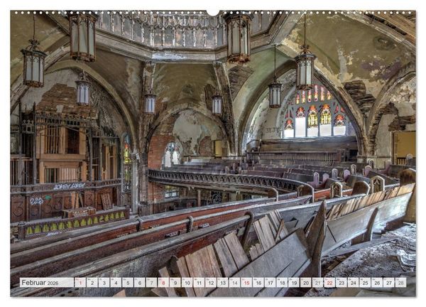 Produktbild: Detroit - Modern Ruins (hochwertiger Premium Wandkalender 2026 DIN A2 quer), Kunstdruck in Hochglanz