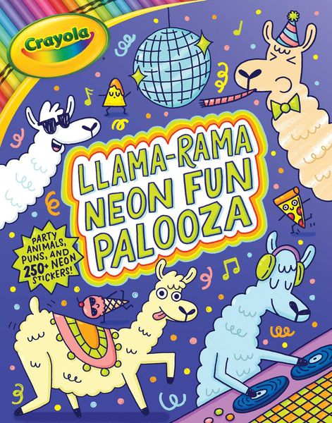 Produktbild: Crayola: Llama-Rama Neon Fun Palooza: Coloring and Activity Book for Fans of Recording Animals You've Never Herd of But Wool Love with Over 250 Sticke