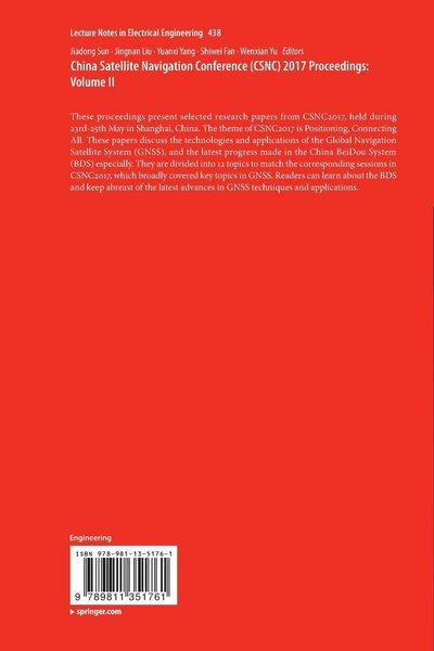 Produktbild: China Satellite Navigation Conference (CSNC) 2017 Proceedings: Volume II