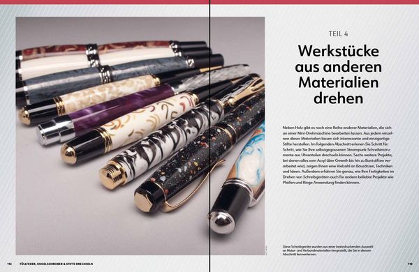 Produktbild: F&uuml;llfeder, Kugelschreiber & Stifte drechseln