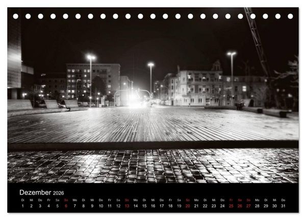 Produktbild: Bremerhaven - Blickpunkte Schwarzwei&szlig; (Tischkalender 2026 DIN A5 quer), CALVENDO Monatskalender