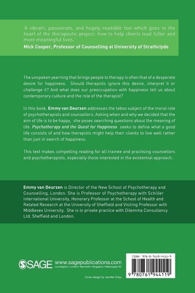 Produktbild: Psychotherapy and the Quest for Happiness