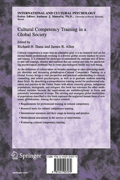 Produktbild: Cultural Competency Training in a Global Society