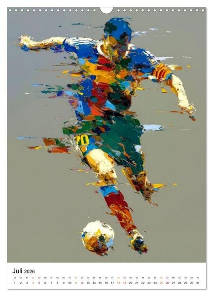 Produktbild: Sport in Farben (Wandkalender 2026 DIN A3 hoch), CALVENDO Monatskalender