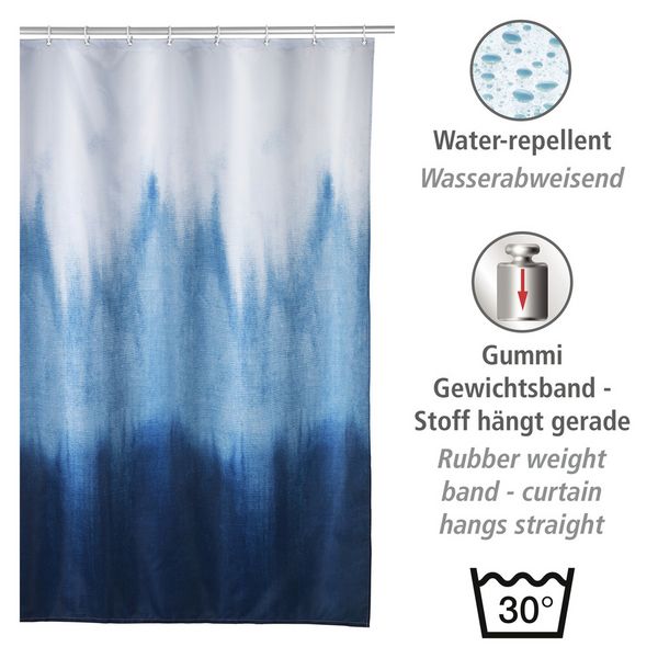 Produktbild: Duschvorhang Mod. Alara, 180 x 200 cm, Textil (100 % recyceltes Polyester)
