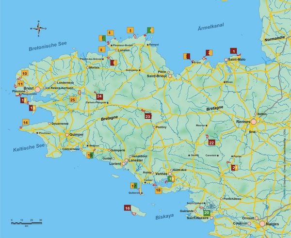 Produktbild: Bretagne 25 Touren zwischen Meer, Wald und Heidekraut