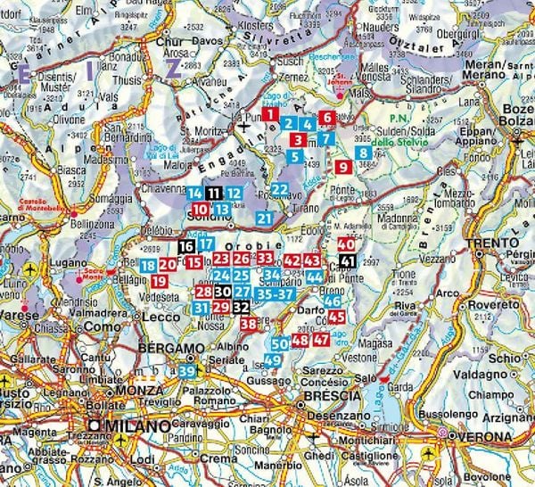Produktbild: ROTHER Wanderf&uuml;hrer Veltlin - Bergamasker Alpen