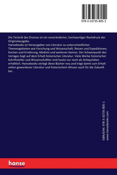 Produktbild: Die Technik des Dramas