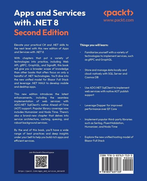 Produktbild: Apps and Services with .NET 8 - Second Edition