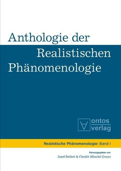 Produktbild: Anthologie der realistischen Ph&auml;nomenologie
