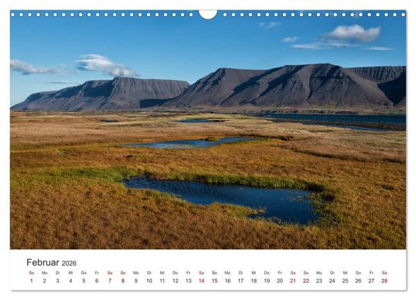Produktbild: Landschaftstr&auml;ume in den Westfjorden (Wandkalender 2026 DIN A3 quer), CALVENDO Monatskalender