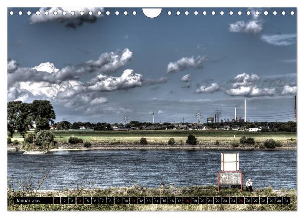 Produktbild: Duisburg am Rhein - R(h)einblicke (Wandkalender 2026 DIN A4 quer), CALVENDO Monatskalender