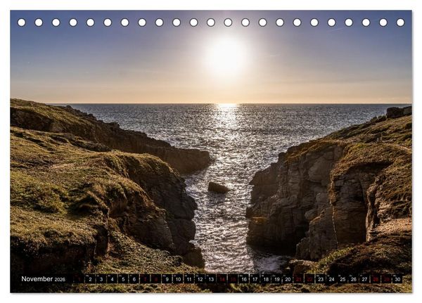 Produktbild: C&ocirc;te Sauvage - Die wilde K&uuml;ste der Bretagne (Tischkalender 2026 DIN A5 quer), CALVENDO Monatskalender