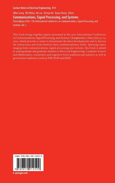 Produktbild: Communications, Signal Processing, and Systems