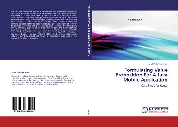 Produktbild: Formulating Value Proposition For A Java Mobile Application