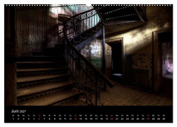 Produktbild: Verlassene Orte - Die sch&ouml;nsten Treppenh&auml;user (Wandkalender 2027 DIN A2 quer), CALVENDO Monatskalender