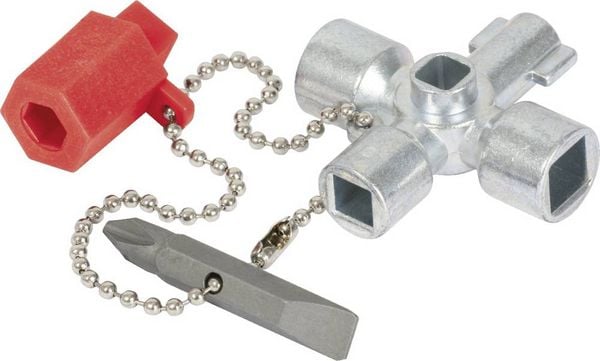 Produktbild: KS Tools 1301010 Mini-Schaltschrankschl&uuml;ssel, 42mm Schaltschrankschl&uuml;ssel Zinkdruckguss 1 St.