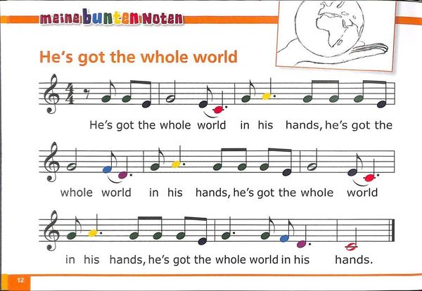 Produktbild: Meine bunten Noten f&uuml;r Klavier, Keyboard, Melodica , Triola