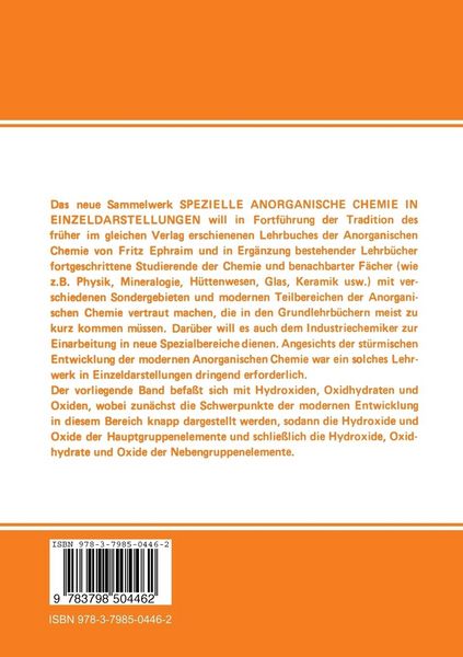 Produktbild: Hydroxide, Oxidhydrate und Oxide